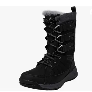 Columbia Meadows Omni-Heat 3D Mid Calf Boot Black Waterproof Womens 8.5 UK 6.5