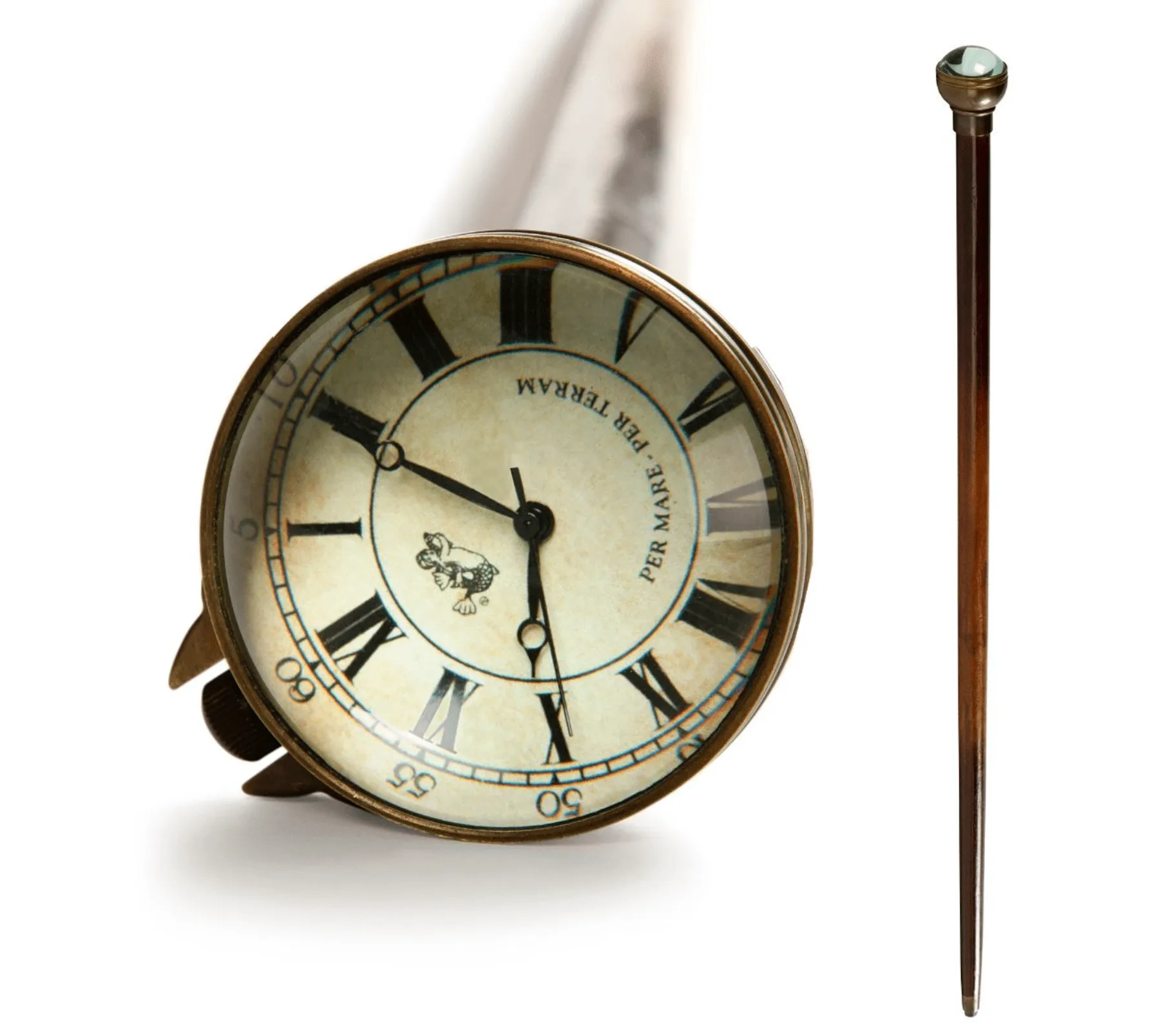Commander's Time Piece Walking Stick