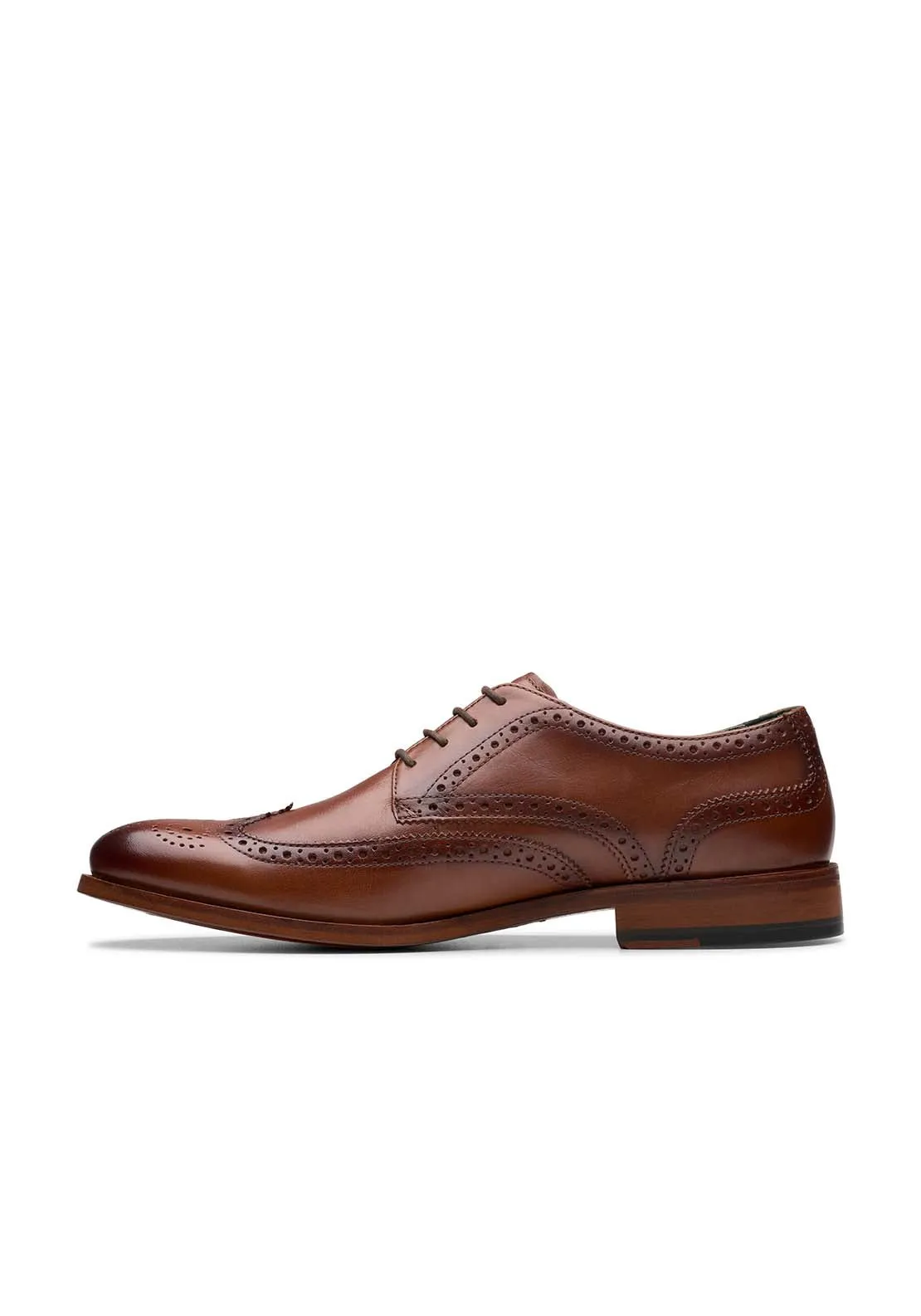Craftjames Tip Formal Shoe - Mid Tan Leather