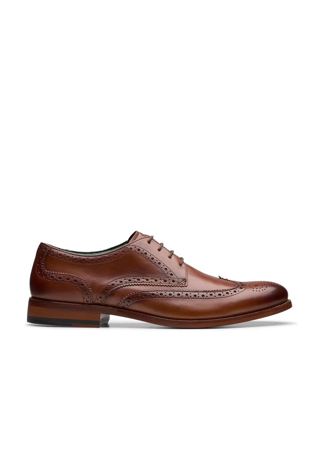 Craftjames Tip Formal Shoe - Mid Tan Leather