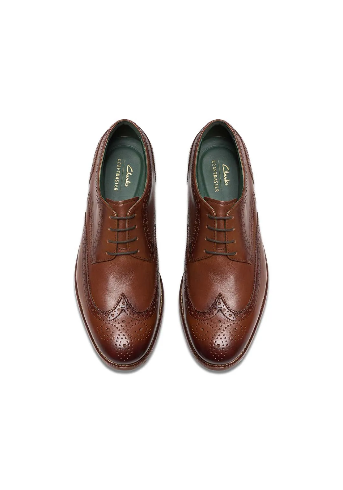 Craftjames Tip Formal Shoe - Mid Tan Leather