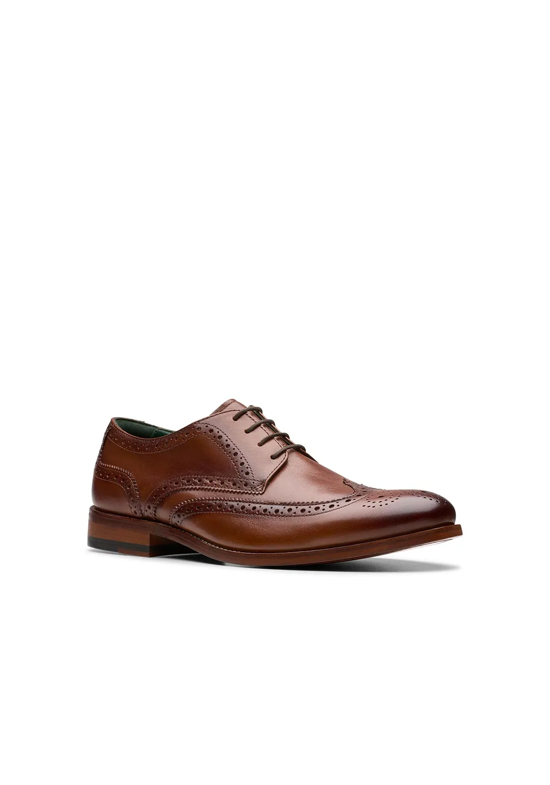 Craftjames Tip Formal Shoe - Mid Tan Leather