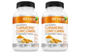 Cúrcuma de doble fuerza   cápsulas de pimienta negra, curcumina de cúrcuma sin OMG con bioperina, beneficios antiinflamatorios y antiedad, sensación menos dolor en las articulaciones en 2 semanas, suministro de 2 meses, 1300 mg, 2