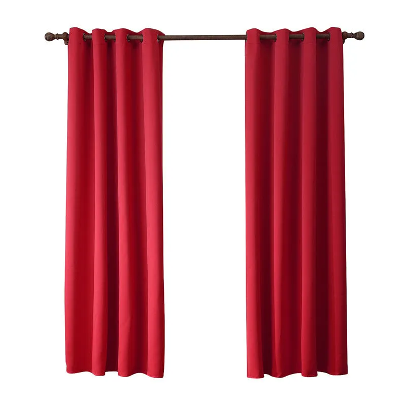Curtain Bedroom Shade Cloth Single Penal with Metal Grommet Top