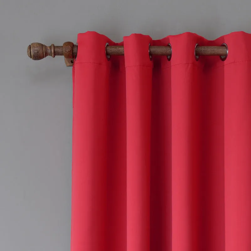 Curtain Bedroom Shade Cloth Single Penal with Metal Grommet Top