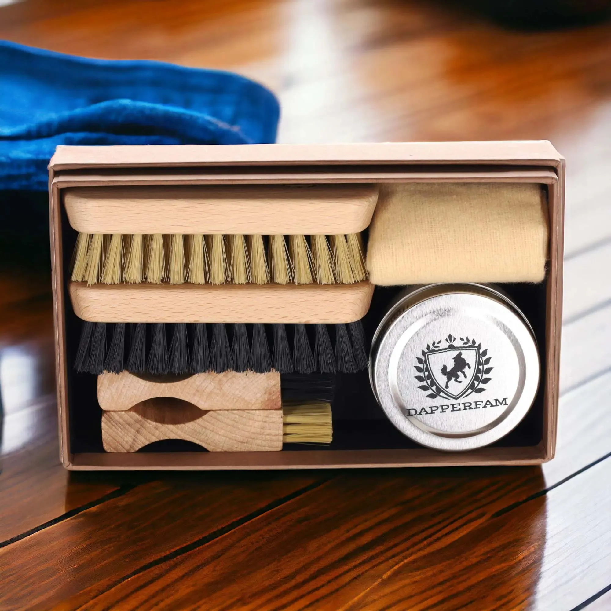 DapperFam Luxe Leather Shoe Care Kit