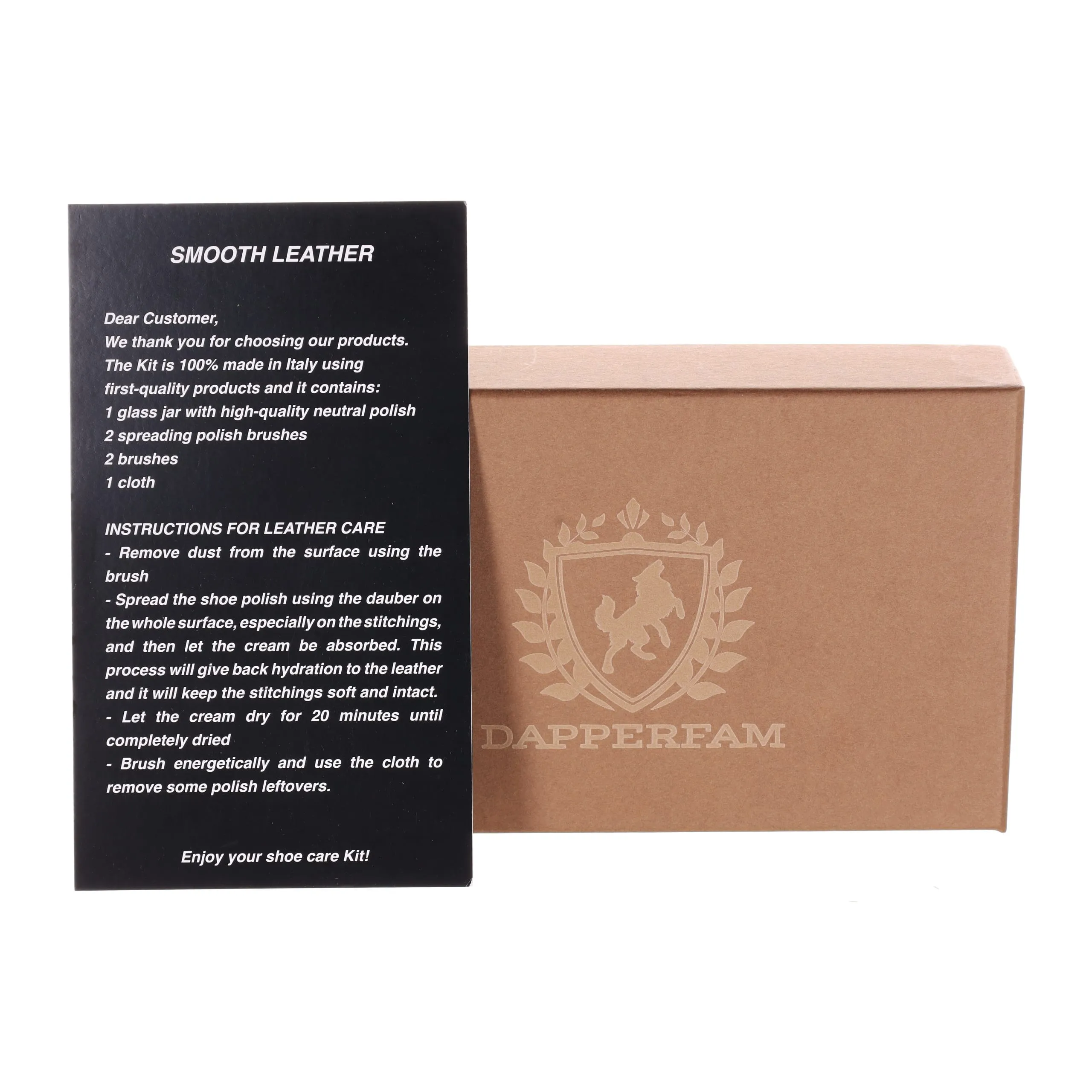 DapperFam Luxe Leather Shoe Care Kit