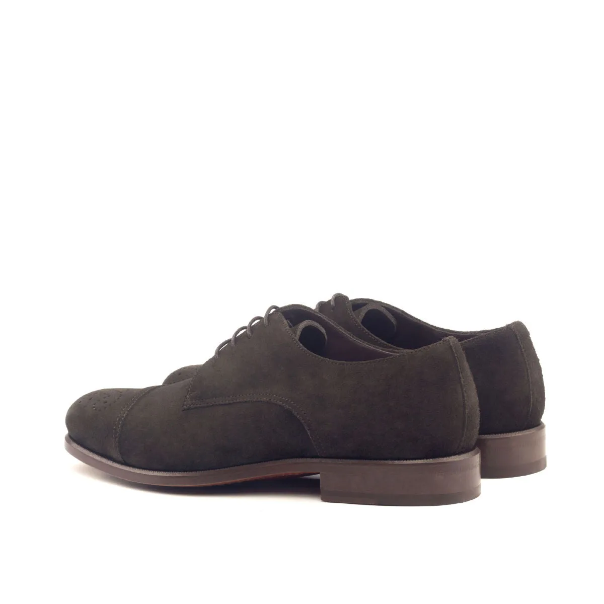 DapperFam Vero in Dark Brown Men's Lux Suede Derby