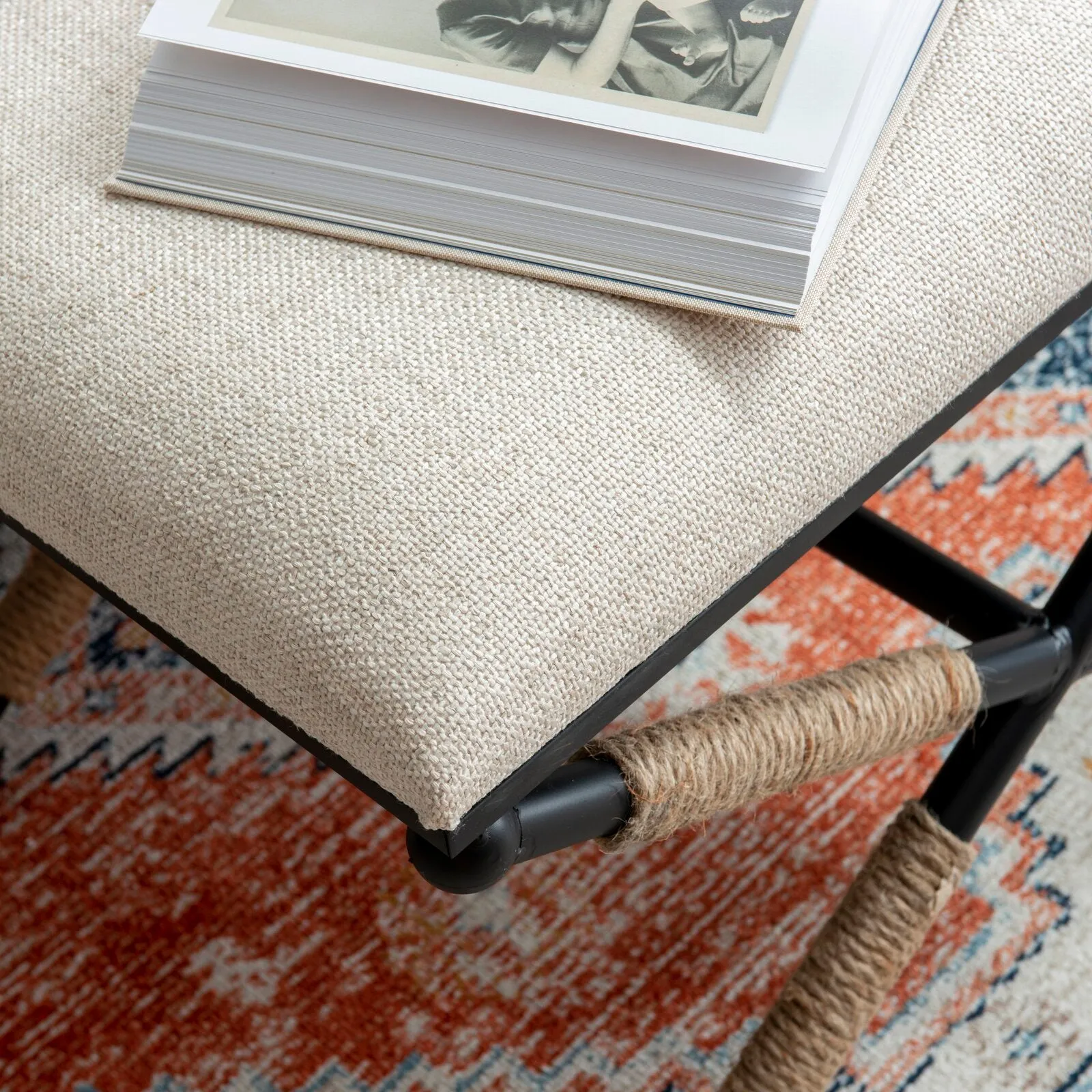 Deborh Metal Accent Stool