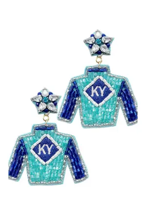 Derby Jockey Uniform Earrings