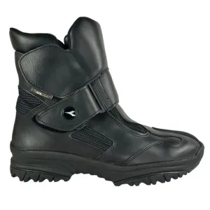 Diadora Veratex Men Size 10 Motorcycle Riding Black Leather Biker Cruising Boots