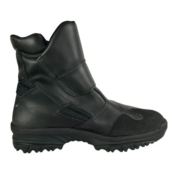 Diadora Veratex Men Size 10 Motorcycle Riding Black Leather Biker Cruising Boots