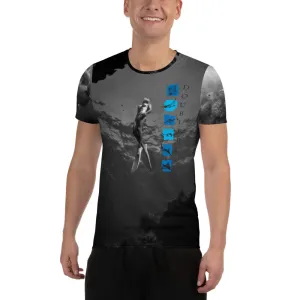 DoubleBlue LOGO Ocean Ecstasy All-Over Print Men's Athletic T-shirt