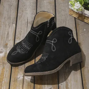 Dusty Darlings Block Heel Ankle Boots
