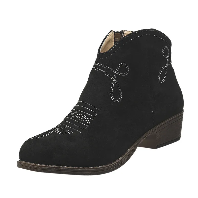 Dusty Darlings Block Heel Ankle Boots