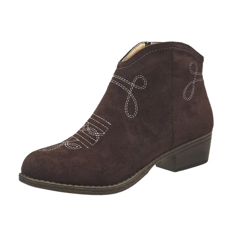 Dusty Darlings Block Heel Ankle Boots
