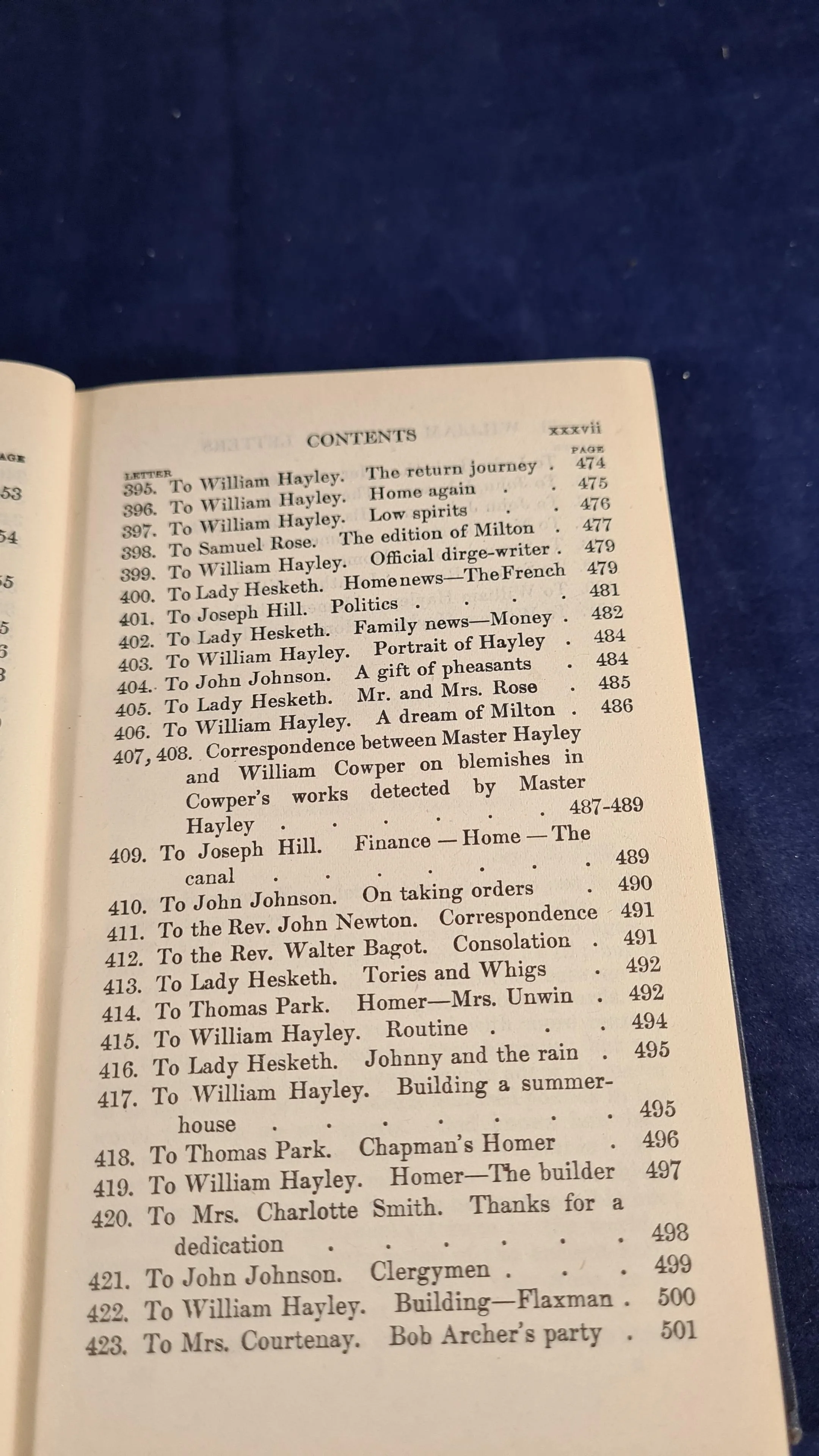 E V Lucas - William Cowper's Letters, Oxford University, 1924