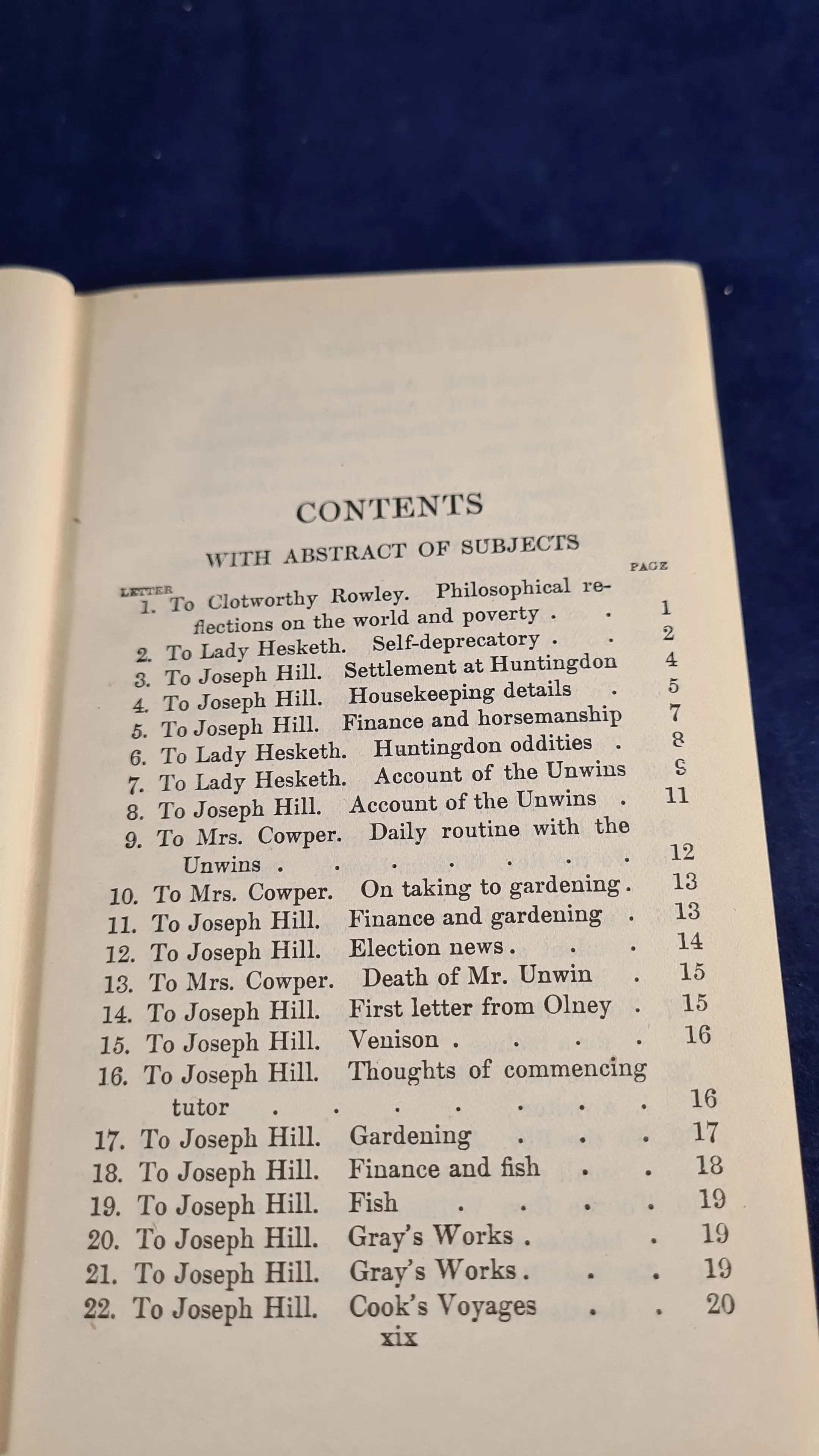 E V Lucas - William Cowper's Letters, Oxford University, 1924
