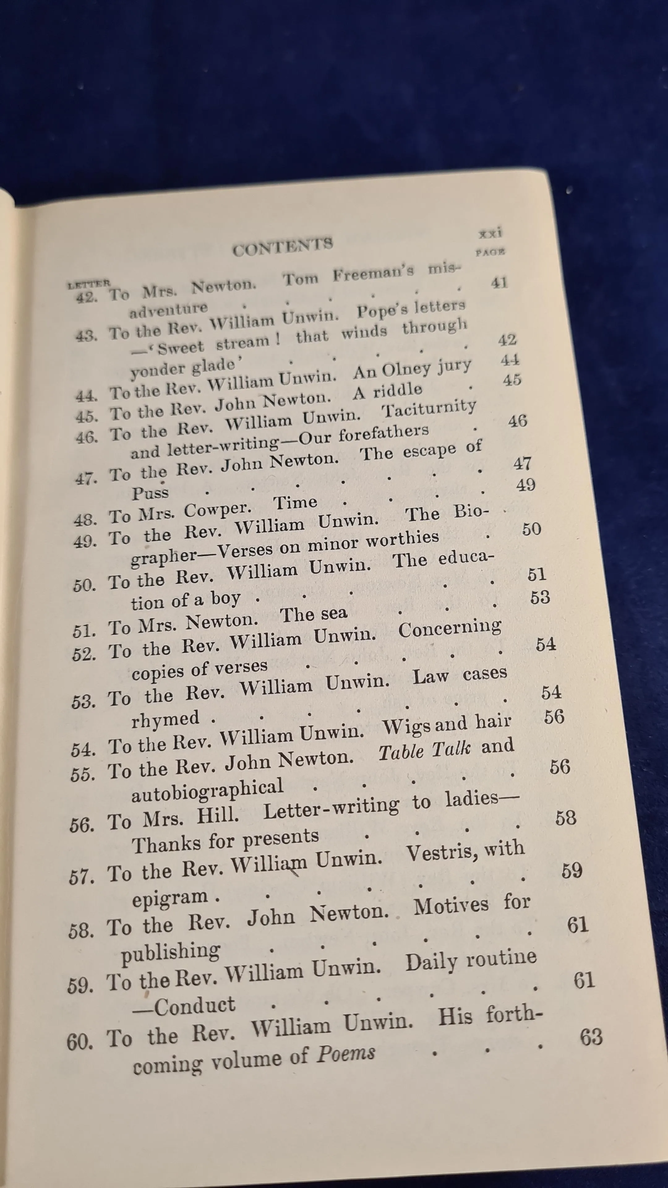 E V Lucas - William Cowper's Letters, Oxford University, 1924