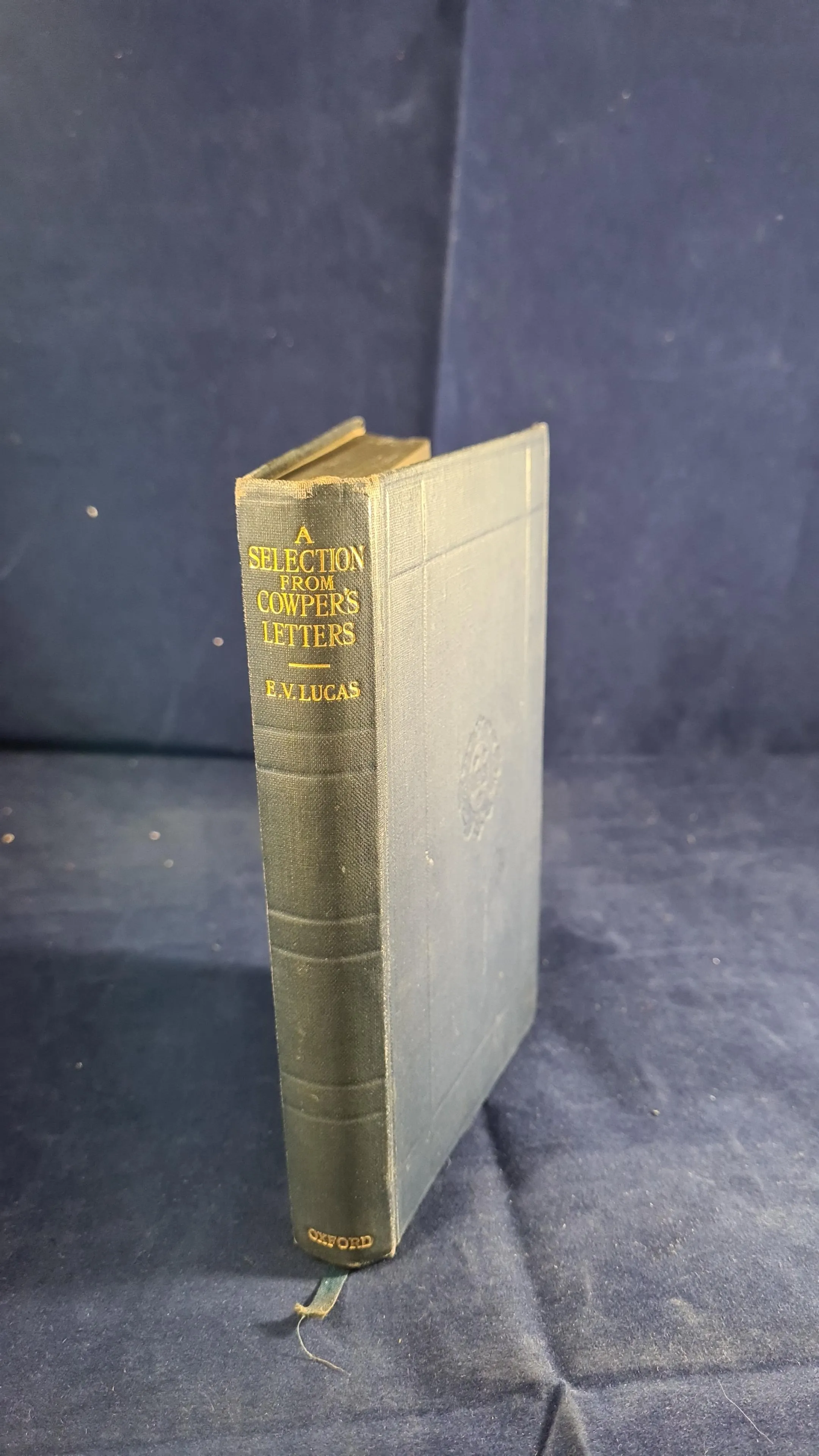 E V Lucas - William Cowper's Letters, Oxford University, 1924