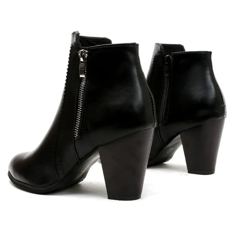 Elsa | Vintage Leather Ankle Boots