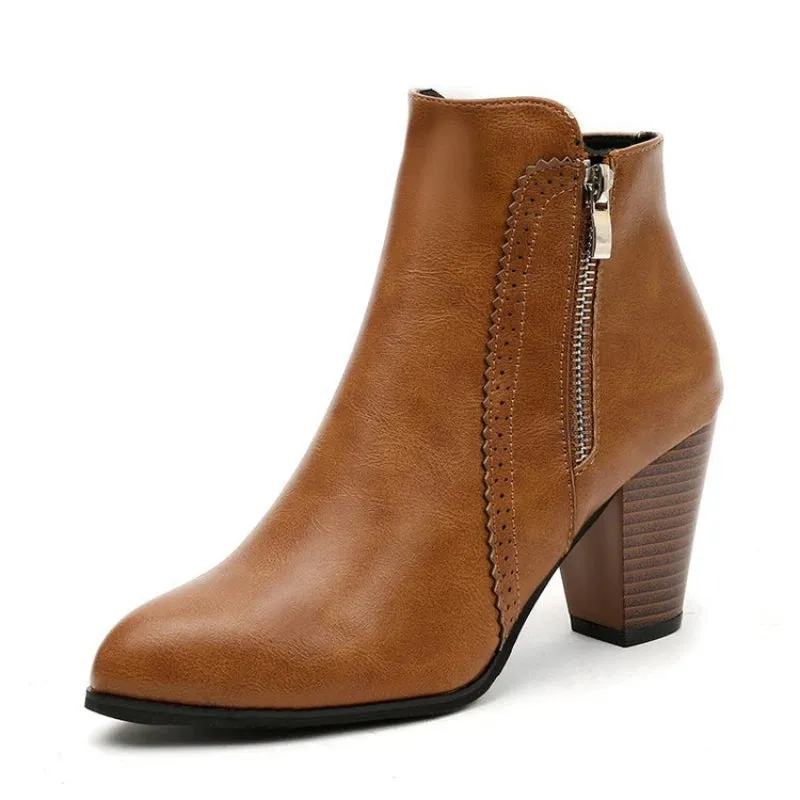 Elsa | Vintage Leather Ankle Boots