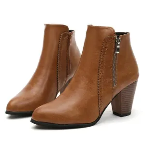 Elsa | Vintage Leather Ankle Boots