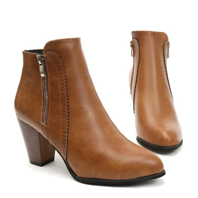 Elsa | Vintage Leather Ankle Boots