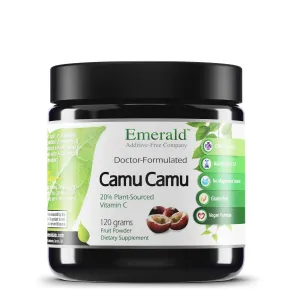 Emerald Labs Camu Camu – Ayuda a apoyar la desintoxicación corporal, fortalece el sistema inmunológico, soporta anti-envejecimiento, fuente de plantas vitamina C – 4.23 oz en polvo de fruta