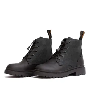 Explorer Black Rustic Women's Ankle Boot