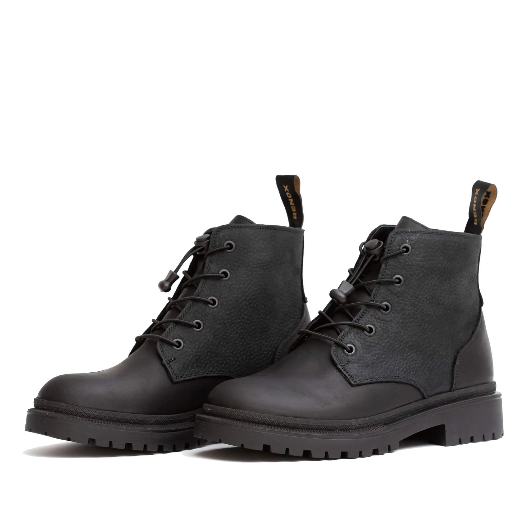 Explorer Black Rustic Women's Ankle Boot