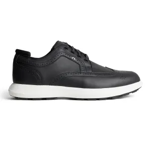 Fairway Brogue Nappa Leather Golf Sneakers Black