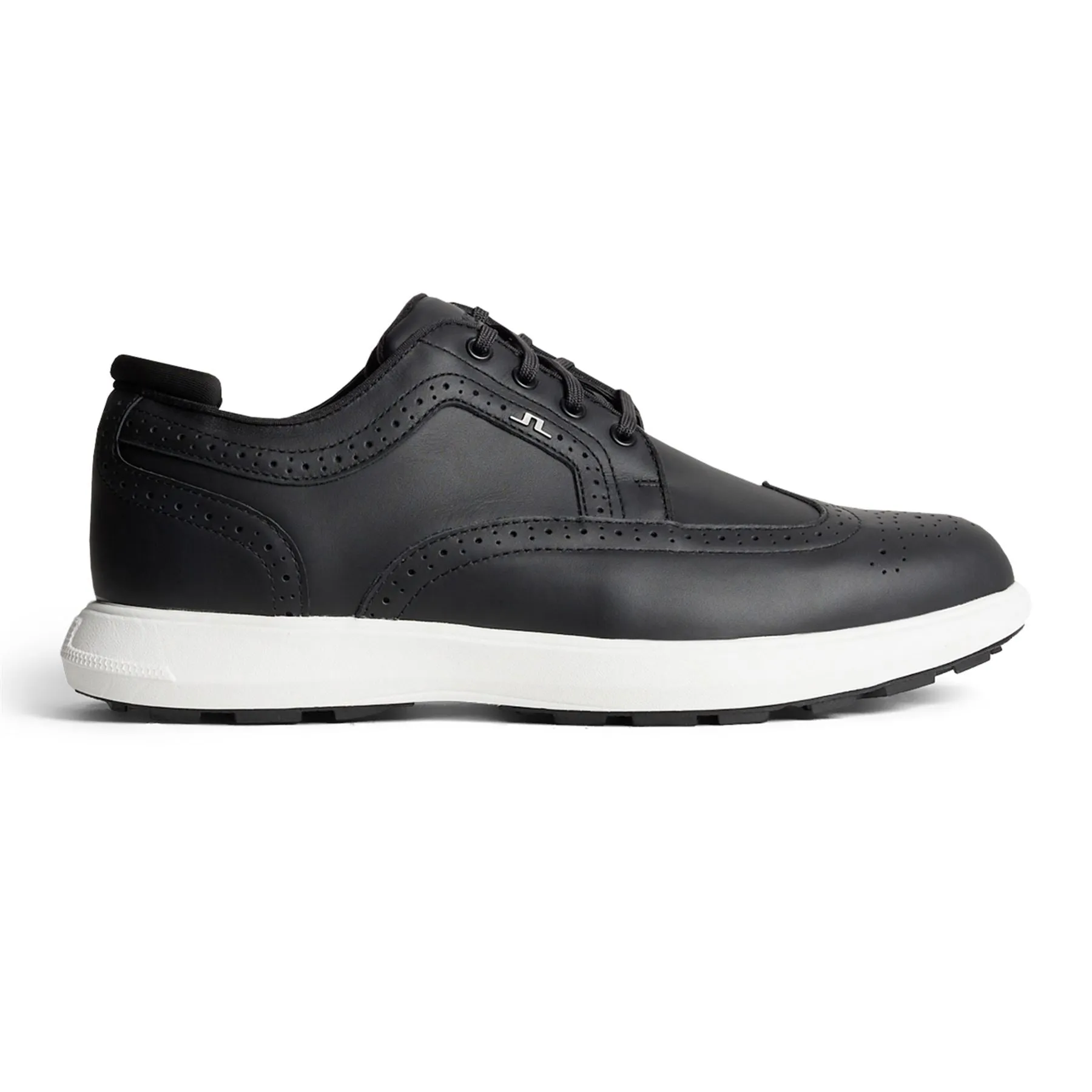 Fairway Brogue Nappa Leather Golf Sneakers Black