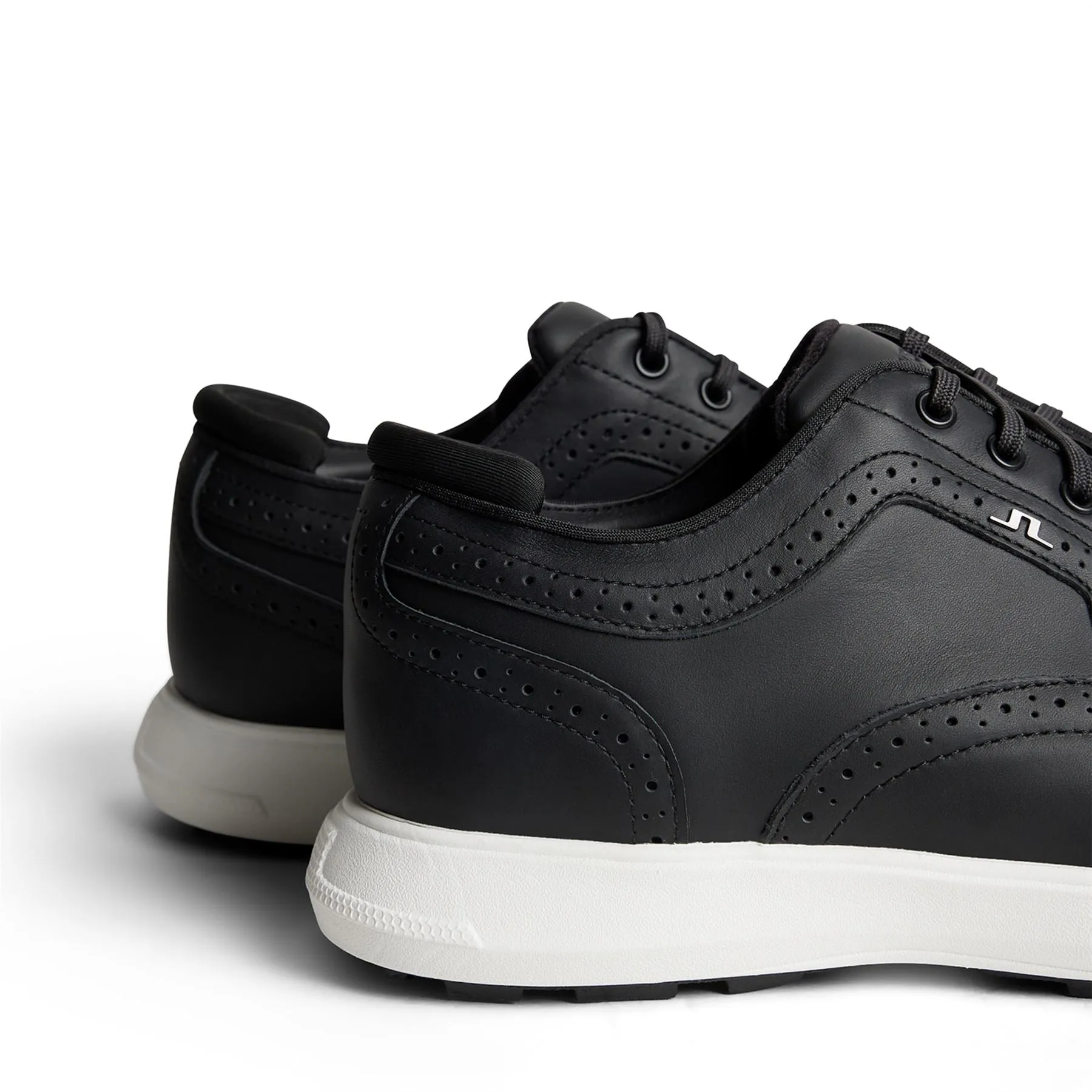 Fairway Brogue Nappa Leather Golf Sneakers Black