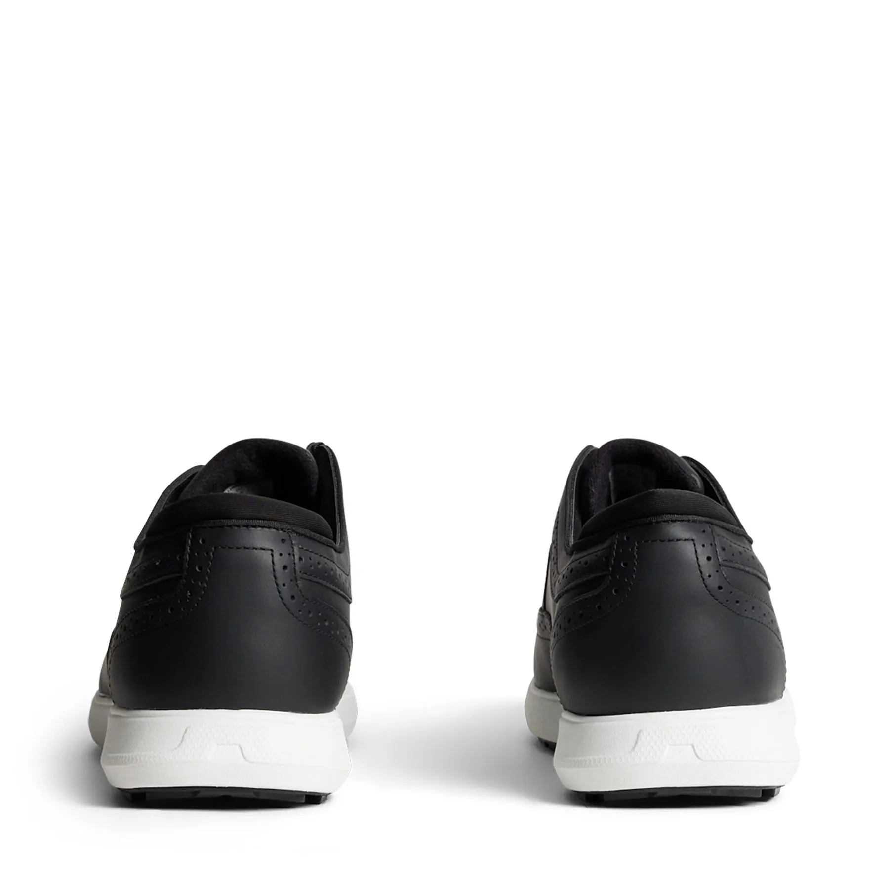 Fairway Brogue Nappa Leather Golf Sneakers Black