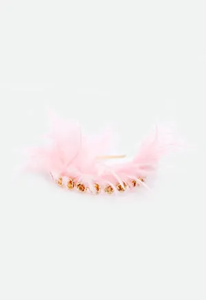 Flower And Feather Headband