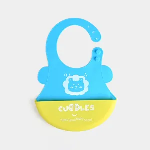 FOLD & GO CUDDLES SILICONE BABY BIB