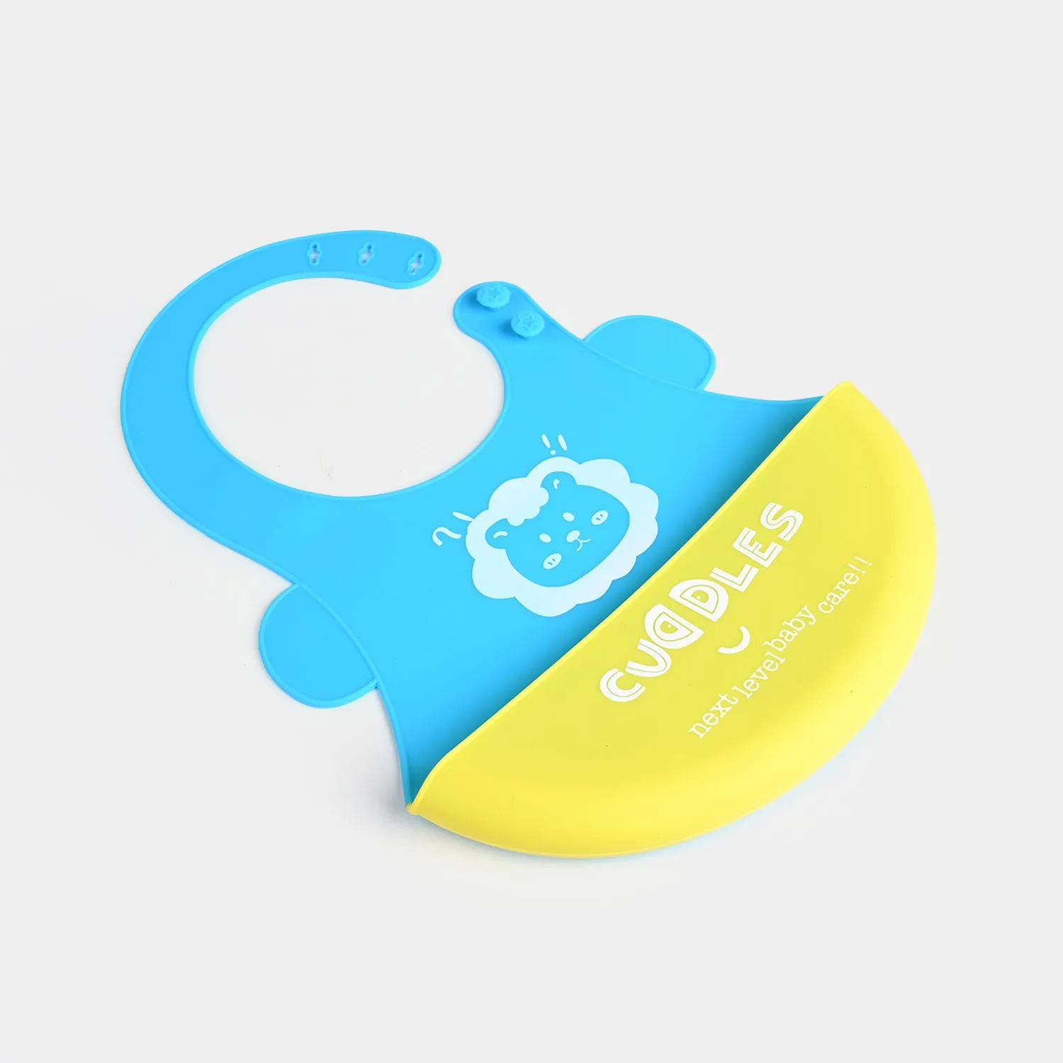 FOLD & GO CUDDLES SILICONE BABY BIB