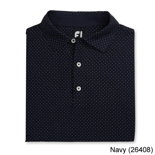 FootJoy Stretch Lisle Dot Print Self Collar