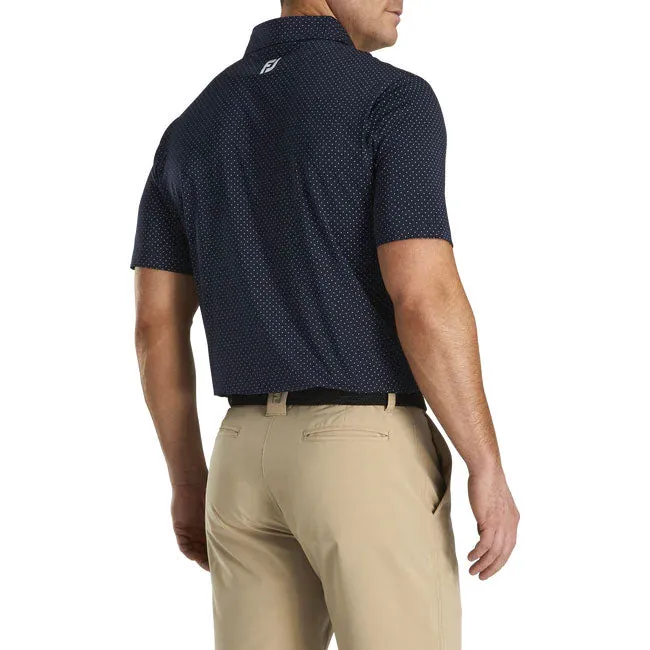 FootJoy Stretch Lisle Dot Print Self Collar