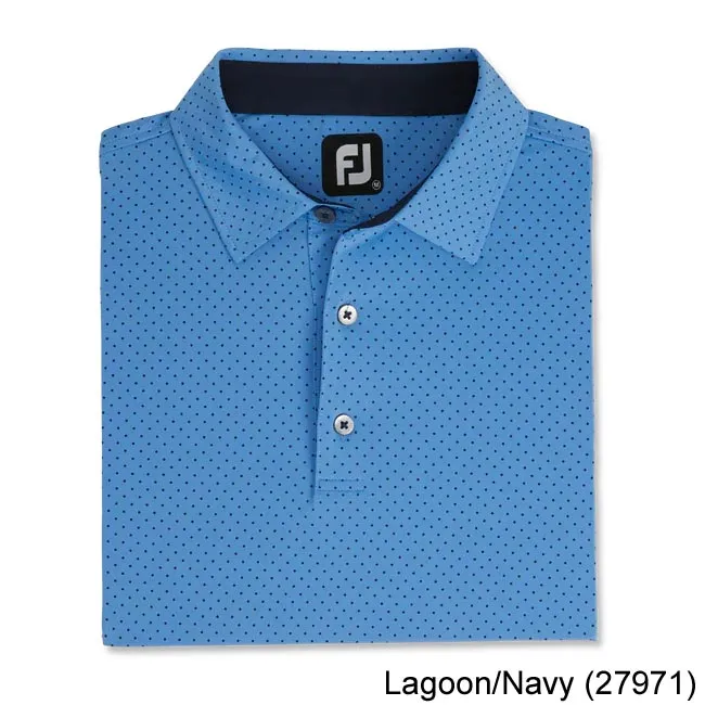 FootJoy Stretch Lisle Dot Print Self Collar