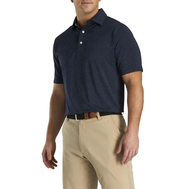 FootJoy Stretch Lisle Dot Print Self Collar