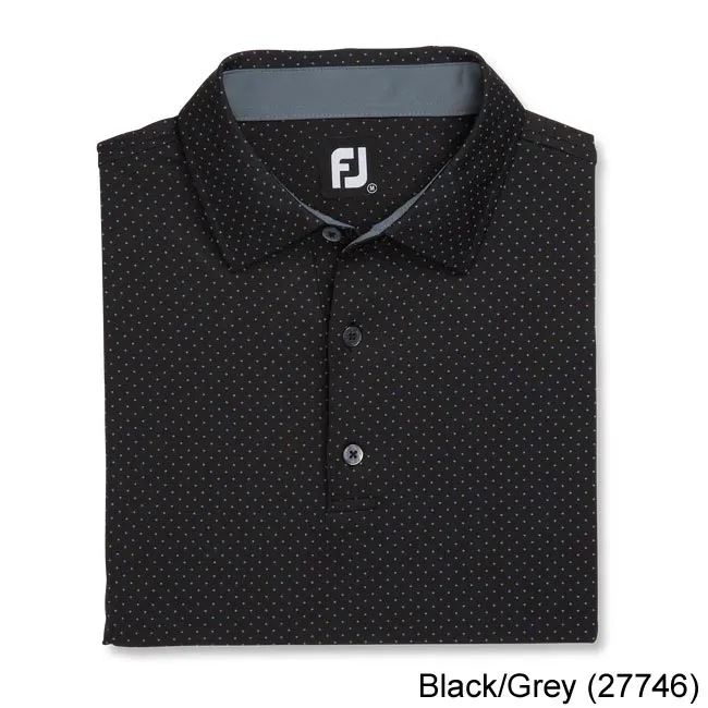 FootJoy Stretch Lisle Dot Print Self Collar