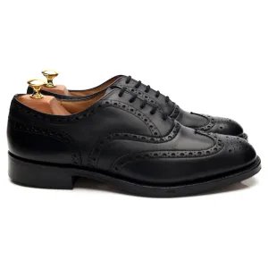 'Franklin' Black Leather Brogues UK 8.5 G