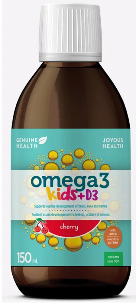 GENUINE HEALTH Omega3 Kids   D3 (Cherry - 150 ml)