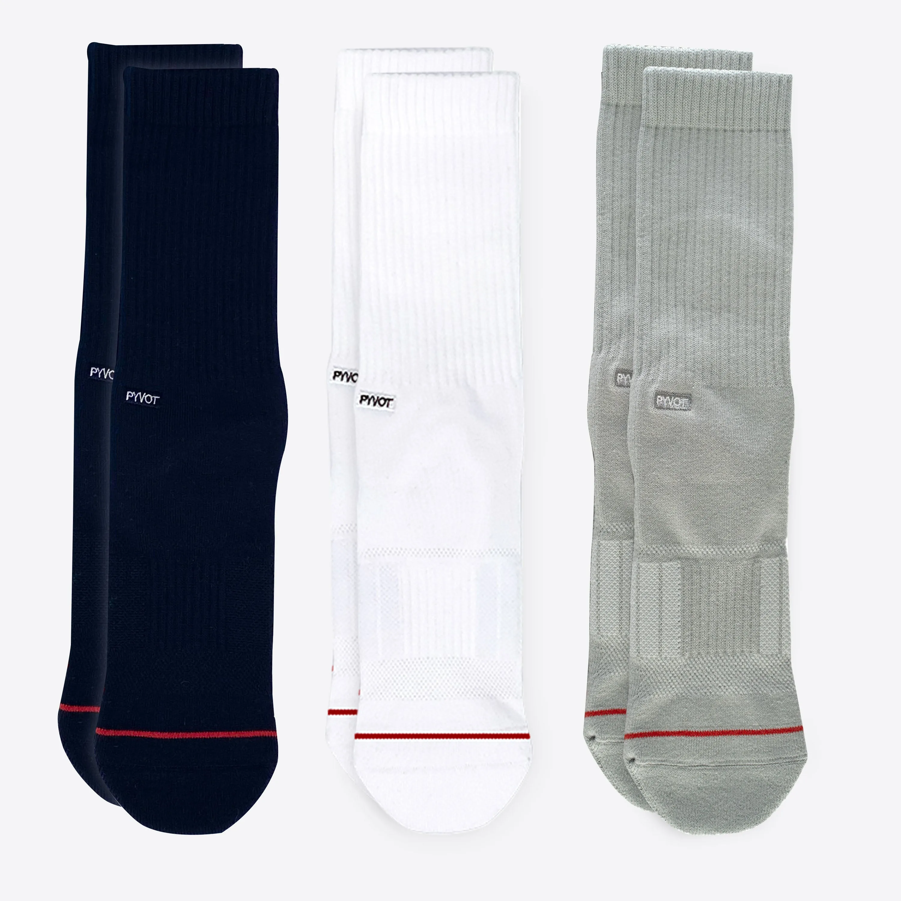 Gogh 3 Pair Crew Sock Bundle Mixed
