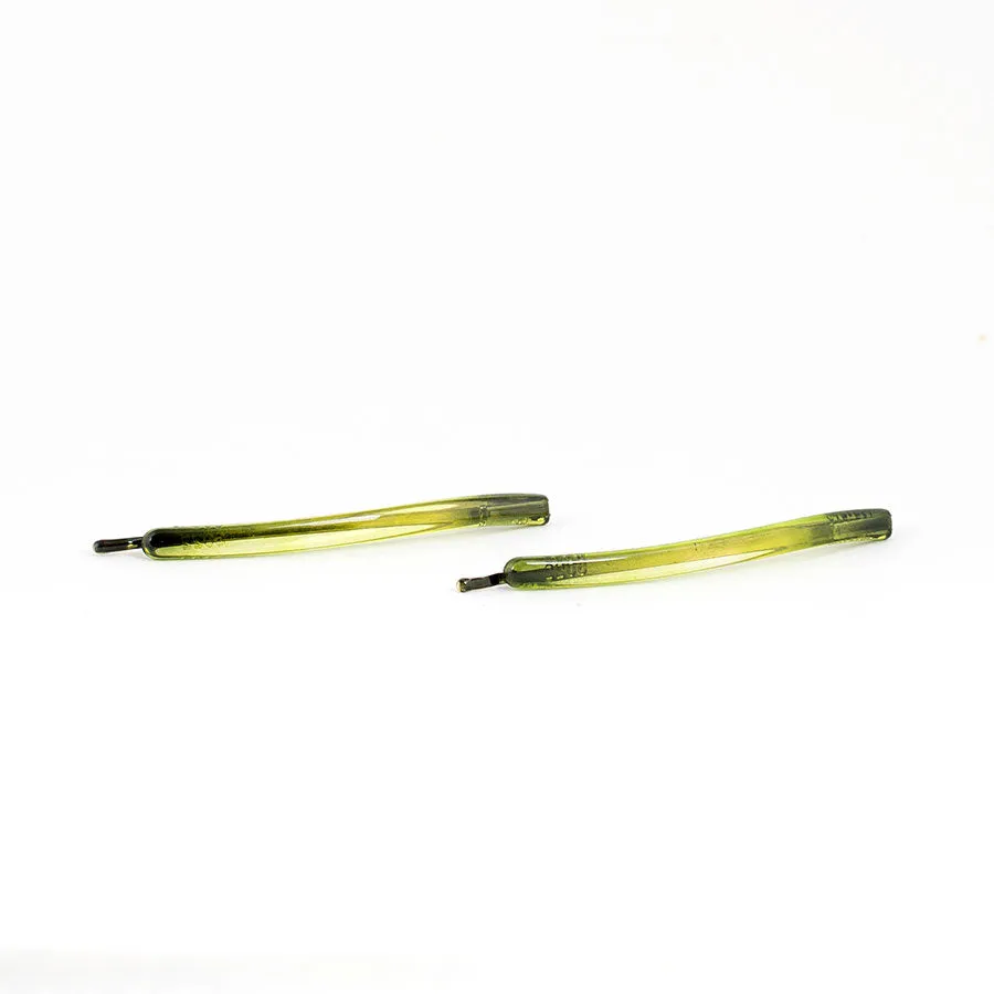 Green Side Hair Pins - Pair