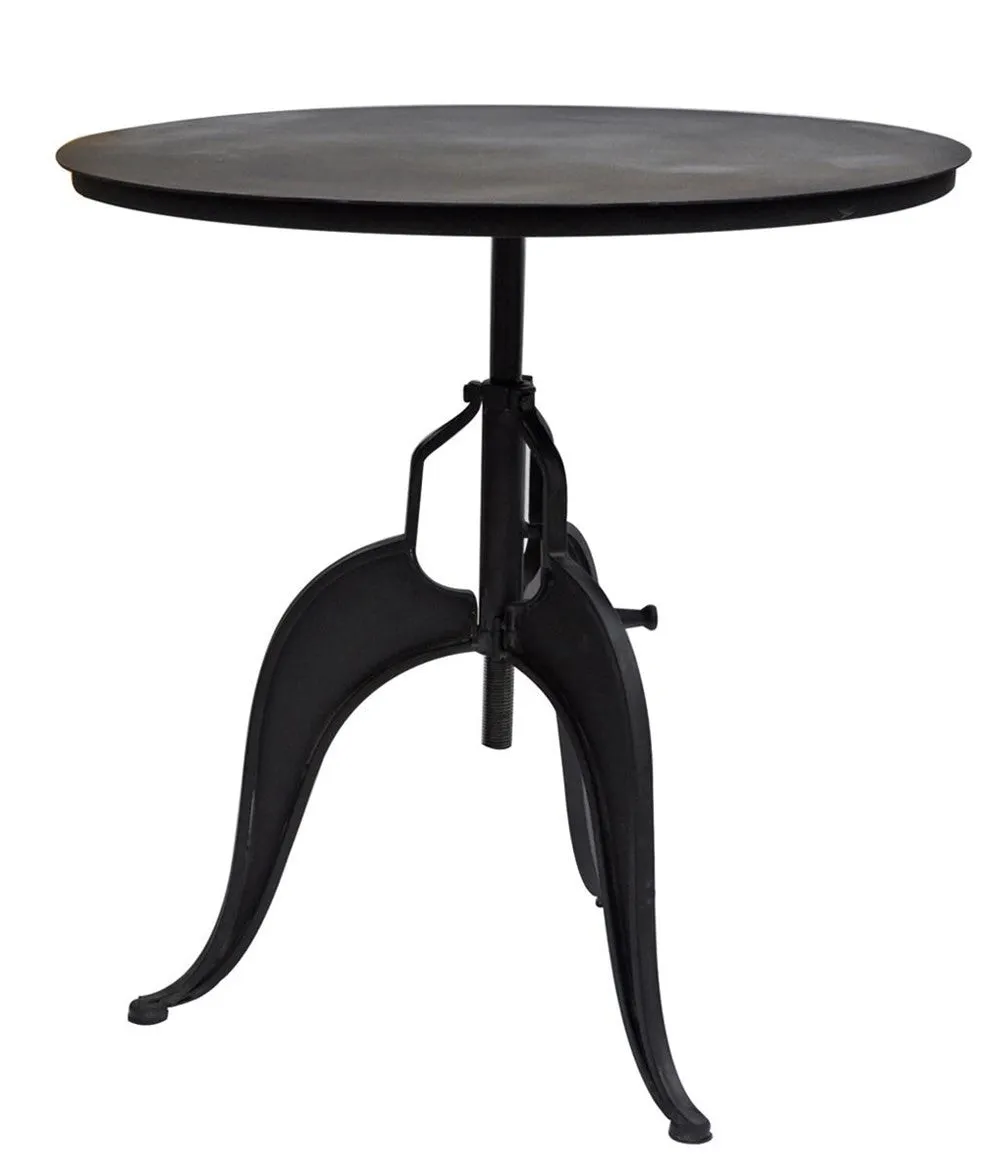 HAMPTON ROUND TABLE, GALVANIZED METAL
