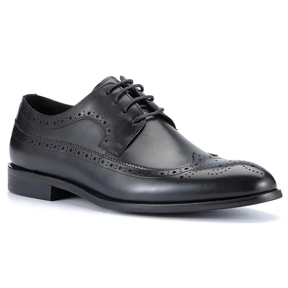 Handmade Full Grain Leather Wingtip Brogue Shoes