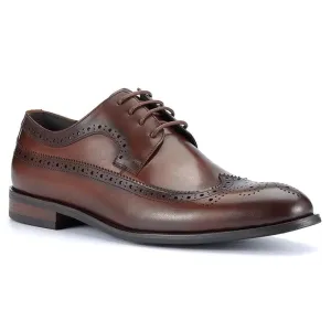 Handmade Full Grain Leather Wingtip Brogue Shoes